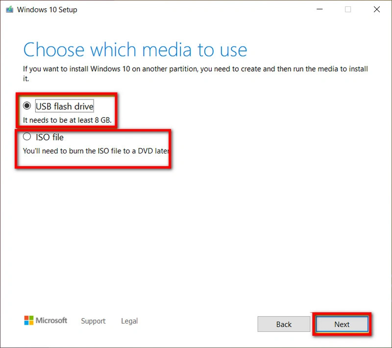 choose which media to use