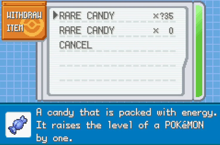 what is Pokémon rare candy cheat