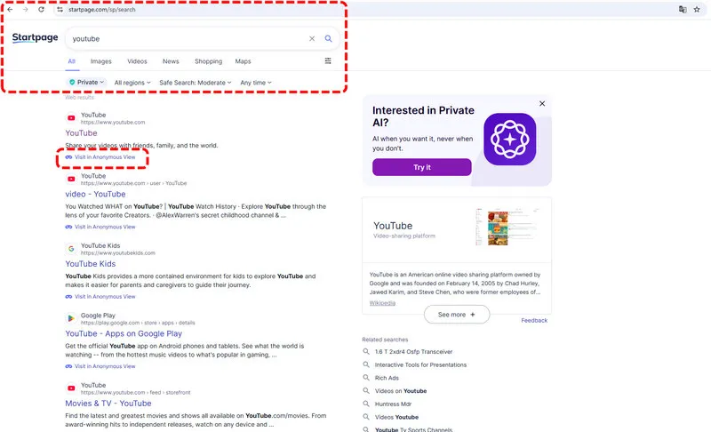 unblocked browsers Startpage Browser