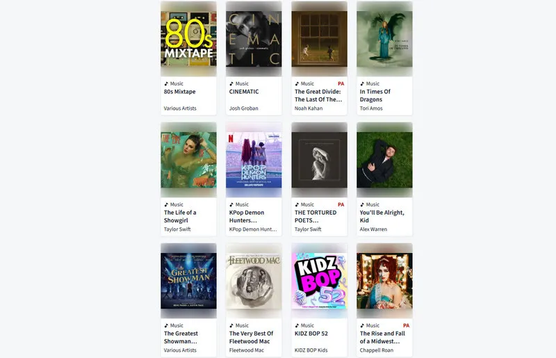 Unblocked Music Sites for School: hoopla
