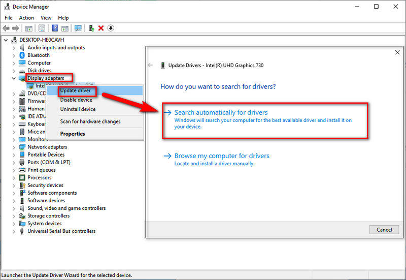 update graphics driver