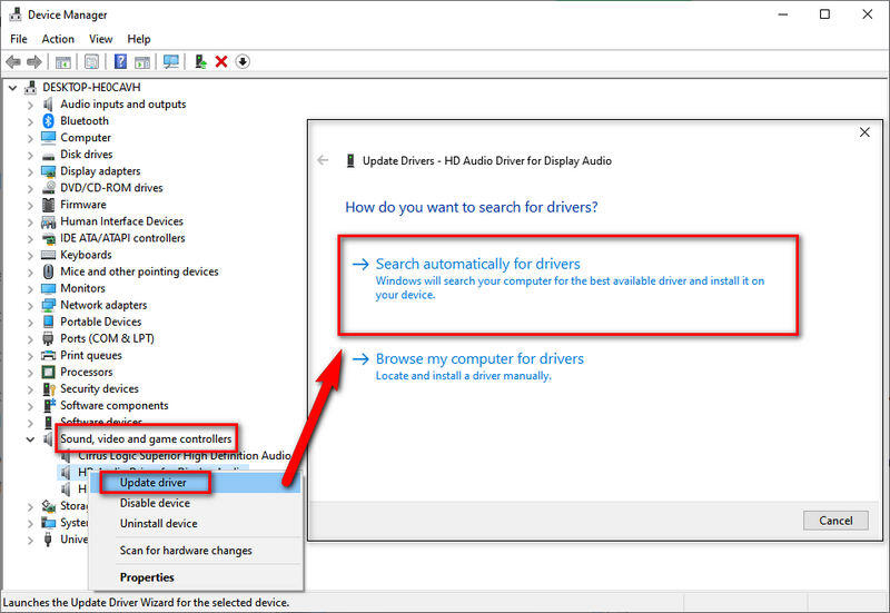 update hdmi audio driver