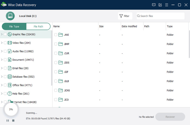 data recovery software for windows: wise data recovery