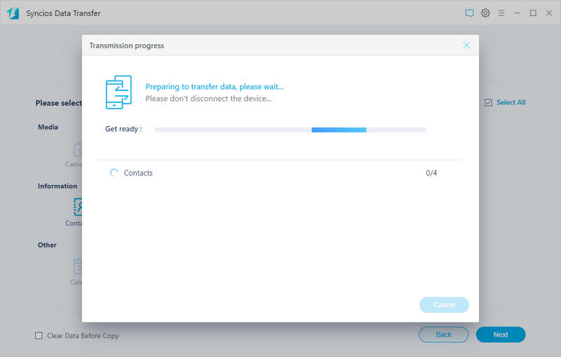 transferring contacts from iphone to iphone