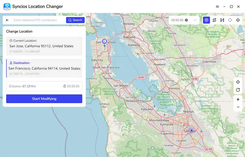 choose a destination freely