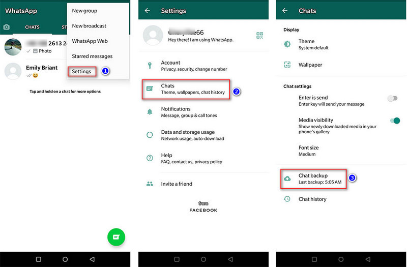 export Android WhatsApp chats to Samsung Galaxy A51 via google drive
