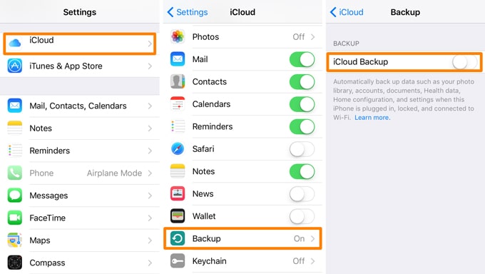 backup iOS 14 whatsapp with icloud backup