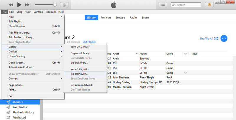 itunes playlist export to your phone