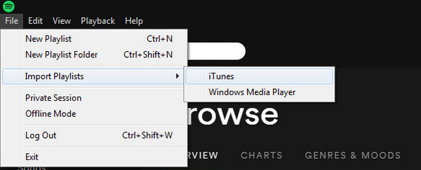 Import iTunes Music Files to Spotify