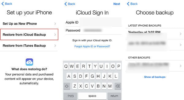 restore whatsapp messages to iOS 14 from icloud backup