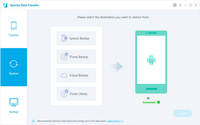 restore data to xiaomi 