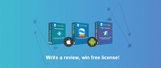 Help Review Syncios and Win Free License