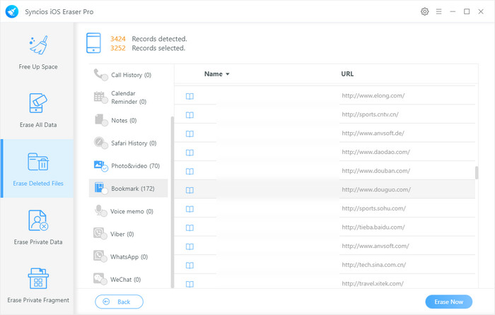 Erasing iPhone deleted files