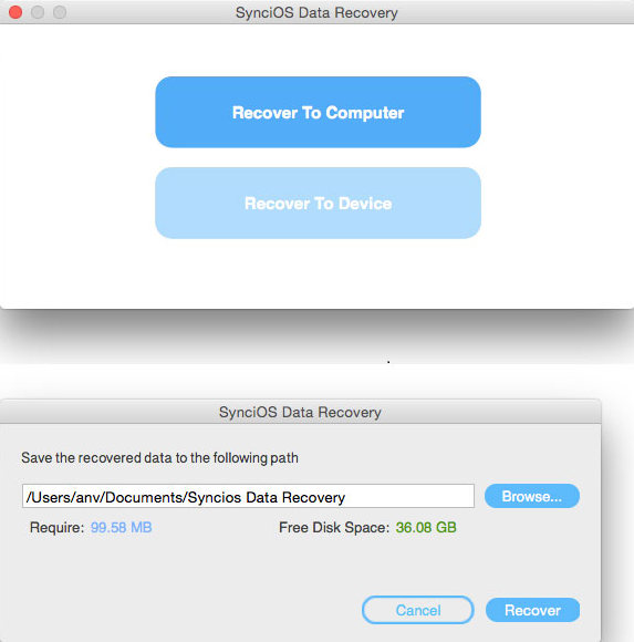 recover data from iCloud backup file