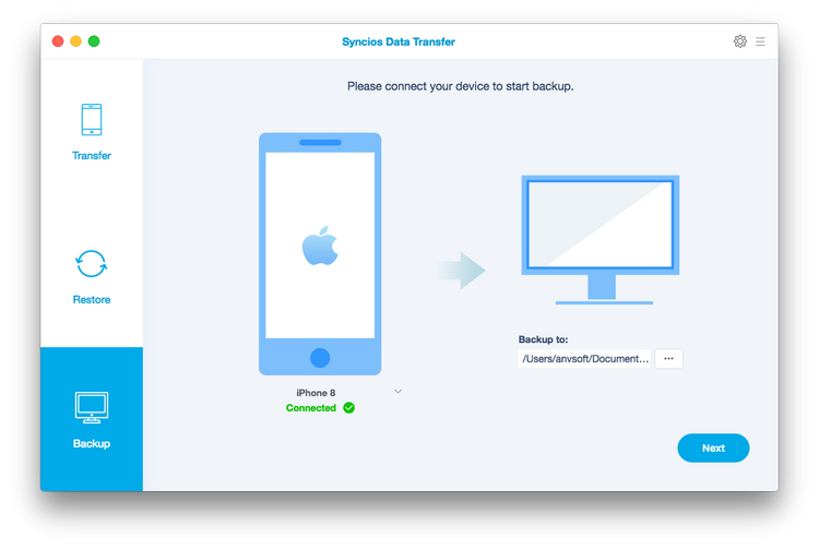 back up data to computer