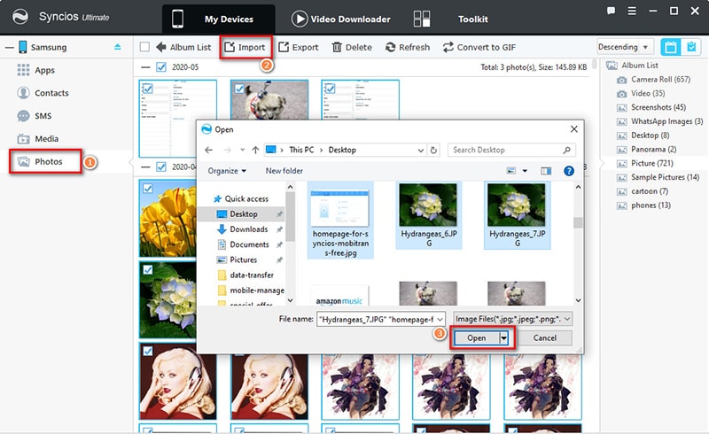 import old Samsung photos to Samsung Galaxy Note 20